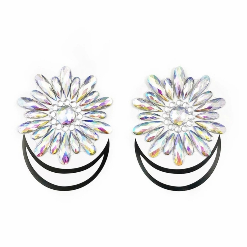 Lunautics Iridescent Daisy Jewel Pasties.
